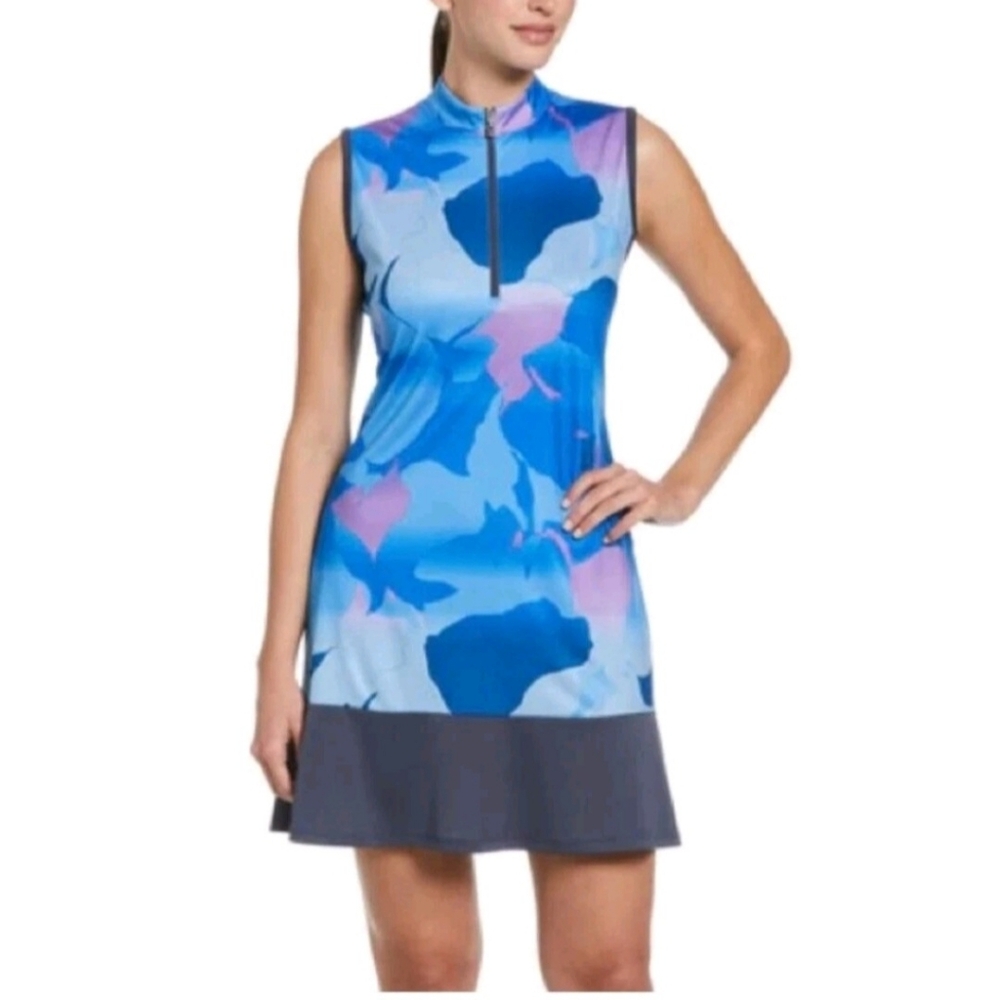 Callaway Blue Seastar Opti-Dri Moisture Wicking Activewear Dress Sz M NWT